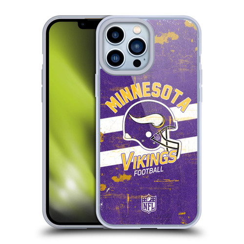 NFL Minnesota Vikings Logo Art Helmet Distressed Soft Gel Case for Apple iPhone 13 Pro Max NFL Minnesota Vikings Logo Art Helmet Distressed Soft Gel Case for Apple iPhone 13 Pro Max