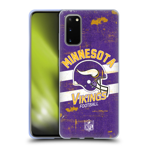 NFL Minnesota Vikings Logo Art Helmet Distressed Soft Gel Case for Samsung Galaxy S20 / S20 5G NFL Minnesota Vikings Logo Art Helmet Distressed Soft Gel Case for Samsung Galaxy S20 / S20 5G