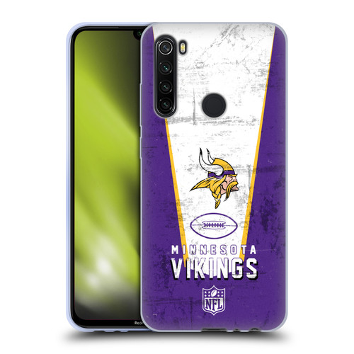NFL Minnesota Vikings Logo Art Banner Soft Gel Case for Xiaomi Redmi Note 8T