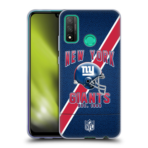 NFL New York Giants Logo Art Football Stripes Soft Gel Case for Huawei P Smart (2020)