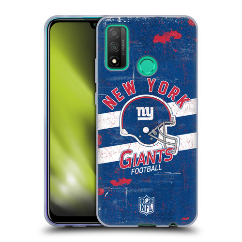 NFL New York Giants Logo Art Helmet Distressed Soft Gel Case for Huawei P Smart (2020)