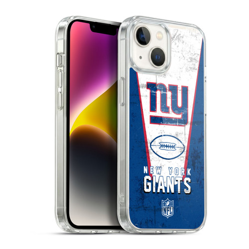 NFL New York Giants Logo Art Banner Soft Gel Case for Apple iPhone 14