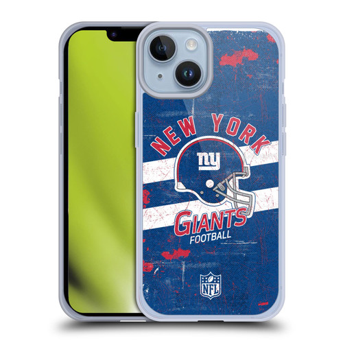 NFL New York Giants Logo Art Helmet Distressed Soft Gel Case for Apple iPhone 14 NFL New York Giants Logo Art Helmet Distressed Soft Gel Case for Apple iPhone 14