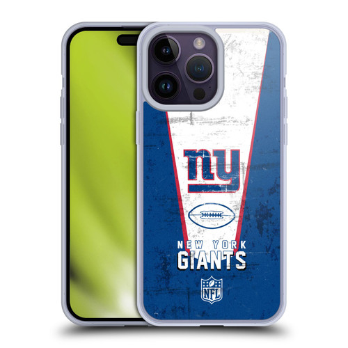 NFL New York Giants Logo Art Banner Soft Gel Case for Apple iPhone 14 Pro Max