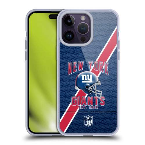 NFL New York Giants Logo Art Football Stripes Soft Gel Case for Apple iPhone 14 Pro Max NFL New York Giants Logo Art Football Stripes Soft Gel Case for Apple iPhone 14 Pro Max