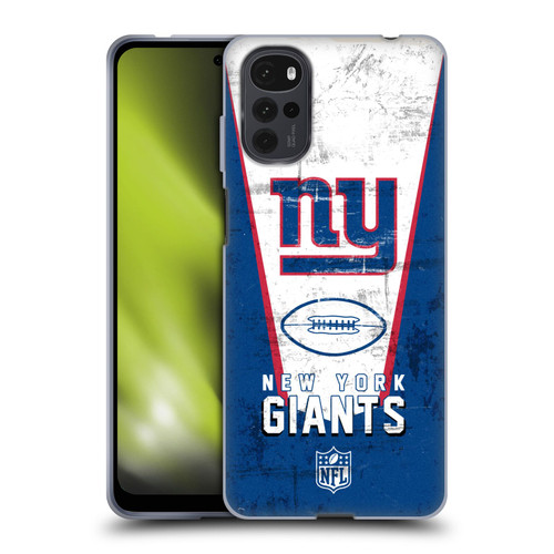 NFL New York Giants Logo Art Banner Soft Gel Case for Motorola Moto G22