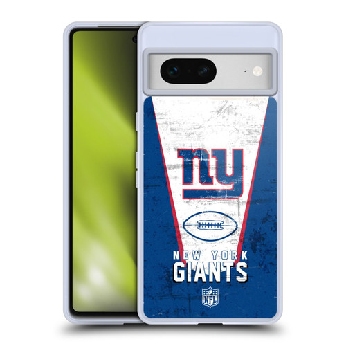 NFL New York Giants Logo Art Banner Soft Gel Case for Google Pixel 7