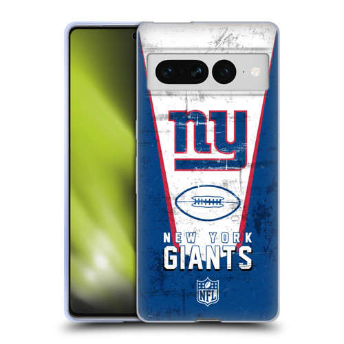 NFL New York Giants Logo Art Banner Soft Gel Case for Google Pixel 7 Pro