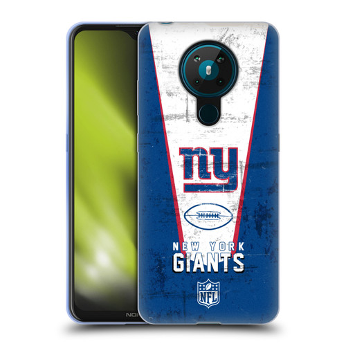 NFL New York Giants Logo Art Banner Soft Gel Case for Nokia 5.3