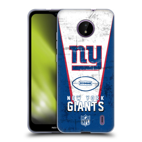 NFL New York Giants Logo Art Banner Soft Gel Case for Nokia C10 / C20