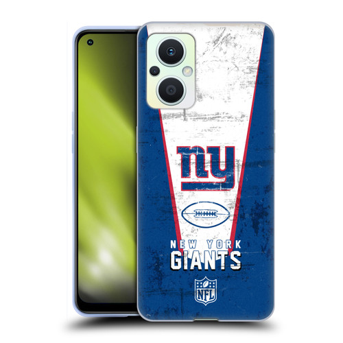 NFL New York Giants Logo Art Banner Soft Gel Case for OPPO Reno8 Lite