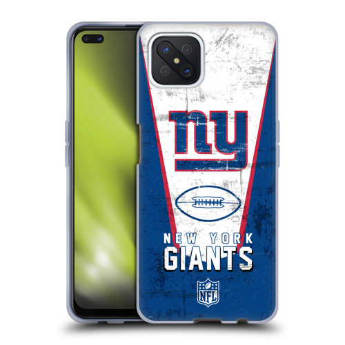 NFL New York Giants Logo Art Banner Soft Gel Case for OPPO Reno4 Z 5G