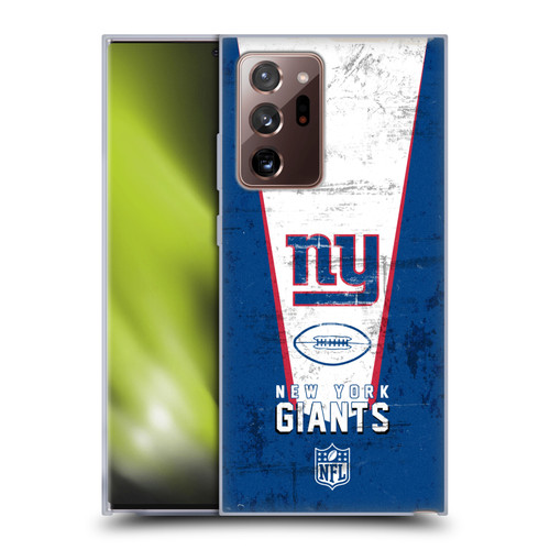 NFL New York Giants Logo Art Banner Soft Gel Case for Samsung Galaxy Note20 Ultra / 5G