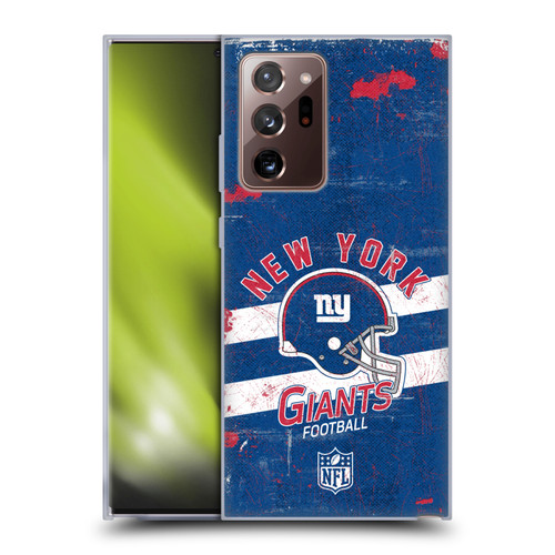 NFL New York Giants Logo Art Helmet Distressed Soft Gel Case for Samsung Galaxy Note20 Ultra / 5G