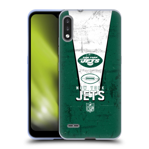 NFL New York Jets Logo Art Banner Soft Gel Case for LG K22