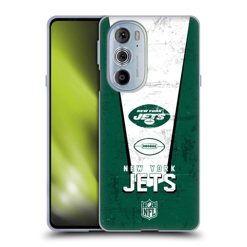 NFL New York Jets Logo Art Banner Soft Gel Case for Motorola Edge X30