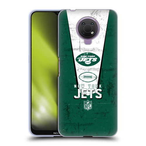 NFL New York Jets Logo Art Banner Soft Gel Case for Nokia G10
