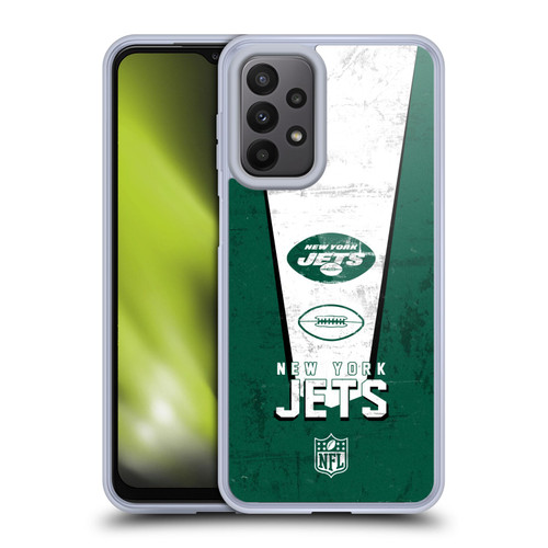 NFL New York Jets Logo Art Banner Soft Gel Case for Samsung Galaxy A23 / 5G (2022)