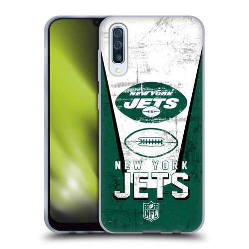 NFL New York Jets Logo Art Banner Soft Gel Case for Samsung Galaxy A50/A30s (2019)