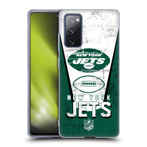NFL New York Jets Logo Art Banner Soft Gel Case for Samsung Galaxy S20 FE / 5G