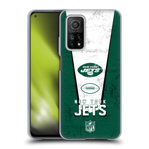 NFL New York Jets Logo Art Banner Soft Gel Case for Xiaomi Mi 10T 5G