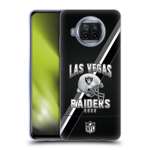 NFL Las Vegas Raiders Logo Art Football Stripes 100th Soft Gel Case for Xiaomi Mi 10T Lite 5G