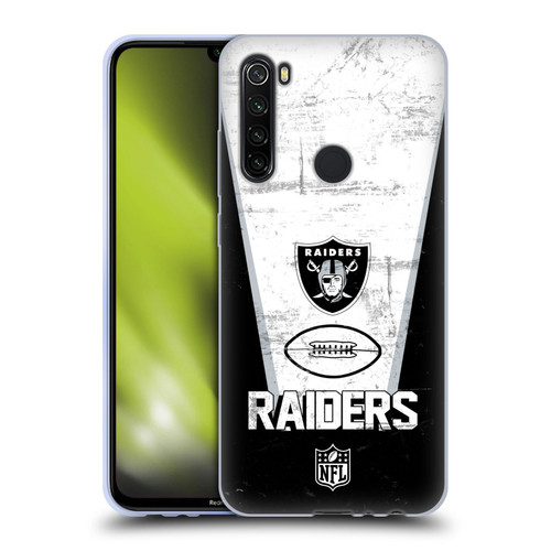 NFL Las Vegas Raiders Logo Art Banner 100th Soft Gel Case for Xiaomi Redmi Note 8T
