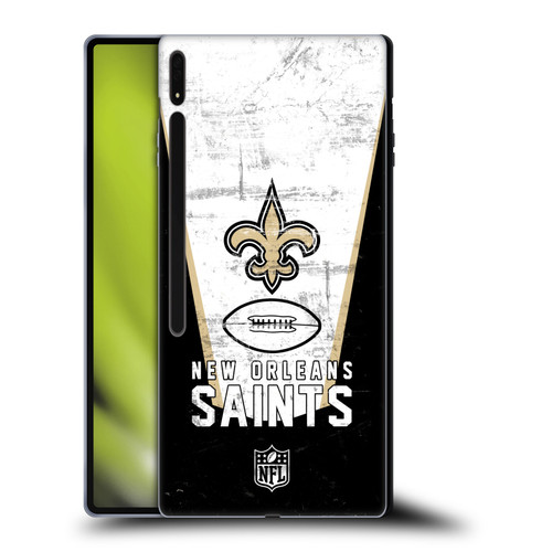 NFL New Orleans Saints Logo Art Banner Soft Gel Case for Samsung Galaxy Tab S8 Ultra