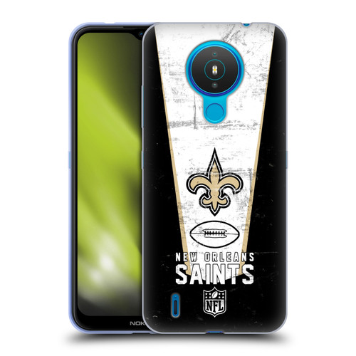 NFL New Orleans Saints Logo Art Banner Soft Gel Case for Nokia 1.4