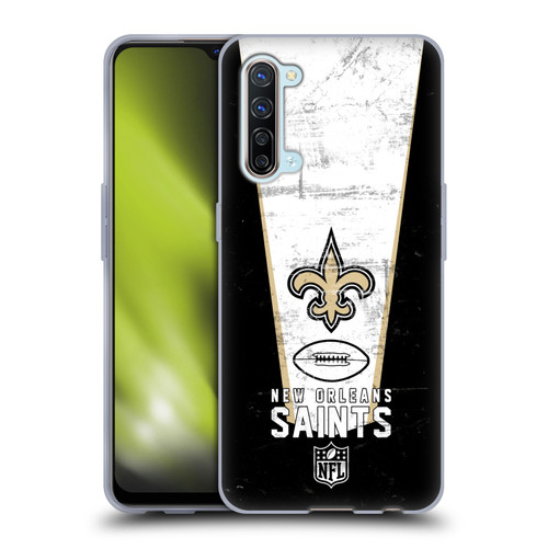 NFL New Orleans Saints Logo Art Banner Soft Gel Case for OPPO Find X2 Lite 5G