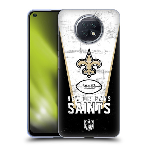 NFL New Orleans Saints Logo Art Banner Soft Gel Case for Xiaomi Redmi Note 9T 5G