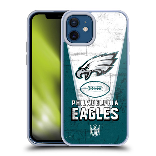 NFL Philadelphia Eagles Logo Art Banner Soft Gel Case for Apple iPhone 12 / iPhone 12 Pro