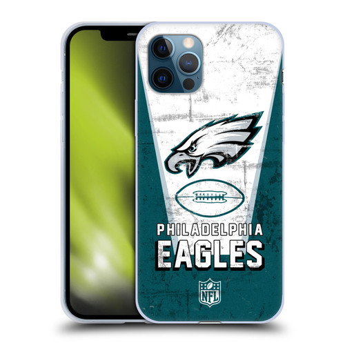 NFL Philadelphia Eagles Logo Art Banner Soft Gel Case for Apple iPhone 12 / iPhone 12 Pro