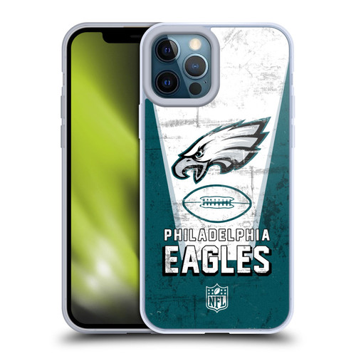 NFL Philadelphia Eagles Logo Art Banner Soft Gel Case for Apple iPhone 12 Pro Max