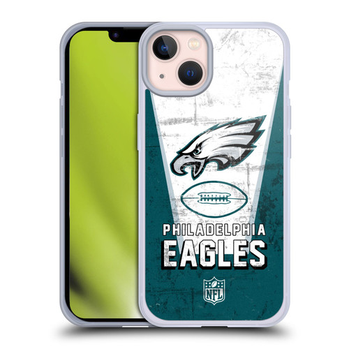 NFL Philadelphia Eagles Logo Art Banner Soft Gel Case for Apple iPhone 13
