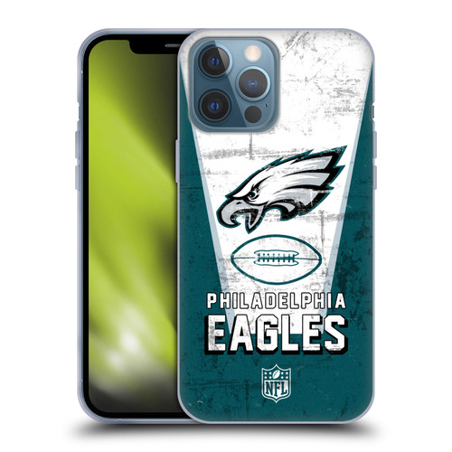 NFL Philadelphia Eagles Logo Art Banner Soft Gel Case for Apple iPhone 13 Pro Max