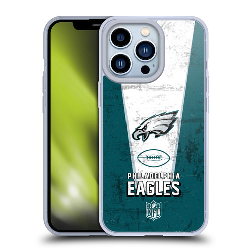 NFL Philadelphia Eagles Logo Art Banner Soft Gel Case for Apple iPhone 13 Pro