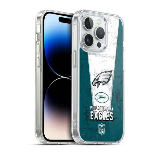 NFL Philadelphia Eagles Logo Art Banner Soft Gel Case for Apple iPhone 13 Pro & MagSafe