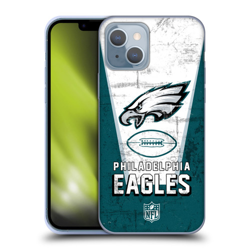 NFL Philadelphia Eagles Logo Art Banner Soft Gel Case for Apple iPhone 14