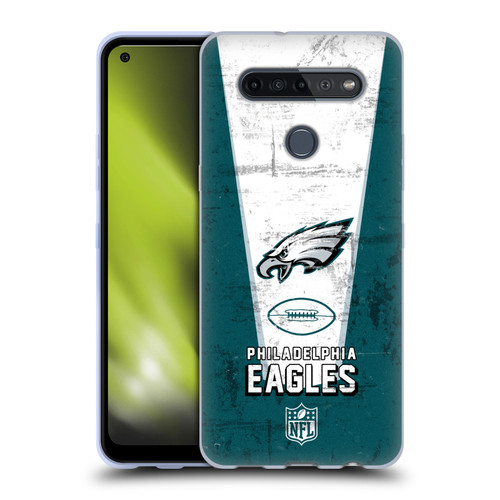 NFL Philadelphia Eagles Logo Art Banner Soft Gel Case for LG K51S