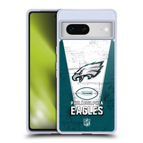 NFL Philadelphia Eagles Logo Art Banner Soft Gel Case for Google Pixel 7