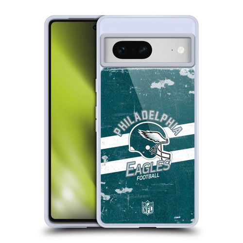NFL Philadelphia Eagles Logo Art Helmet Distressed Soft Gel Case for Google Pixel 7 NFL Philadelphia Eagles Logo Art Helmet Distressed Soft Gel Case for Google Pixel 7