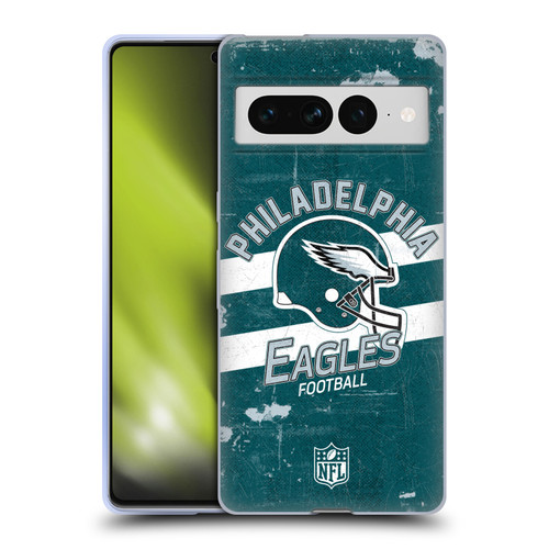NFL Philadelphia Eagles Logo Art Helmet Distressed Soft Gel Case for Google Pixel 7 Pro NFL Philadelphia Eagles Logo Art Helmet Distressed Soft Gel Case for Google Pixel 7 Pro