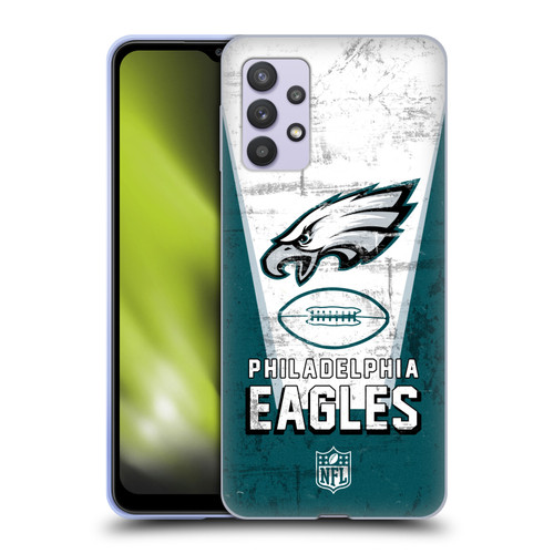 NFL Philadelphia Eagles Logo Art Banner Soft Gel Case for Samsung Galaxy A32 5G / M32 5G (2021)