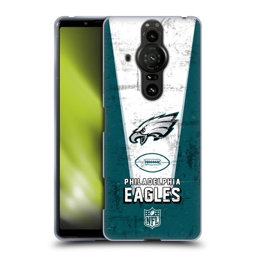 NFL Philadelphia Eagles Logo Art Banner Soft Gel Case for Sony Xperia Pro-I