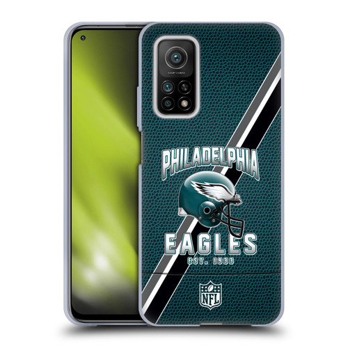 NFL Philadelphia Eagles Logo Art Football Stripes Soft Gel Case for Xiaomi Mi 10T 5G