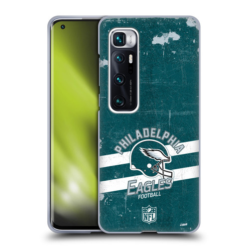 NFL Philadelphia Eagles Logo Art Helmet Distressed Soft Gel Case for Xiaomi Mi 10 Ultra 5G