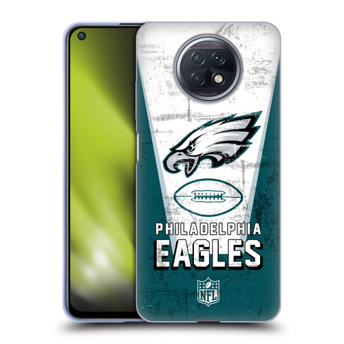 NFL Philadelphia Eagles Logo Art Banner Soft Gel Case for Xiaomi Redmi Note 9T 5G