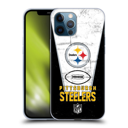 NFL Pittsburgh Steelers Logo Art Banner Soft Gel Case for Apple iPhone 12 Pro Max