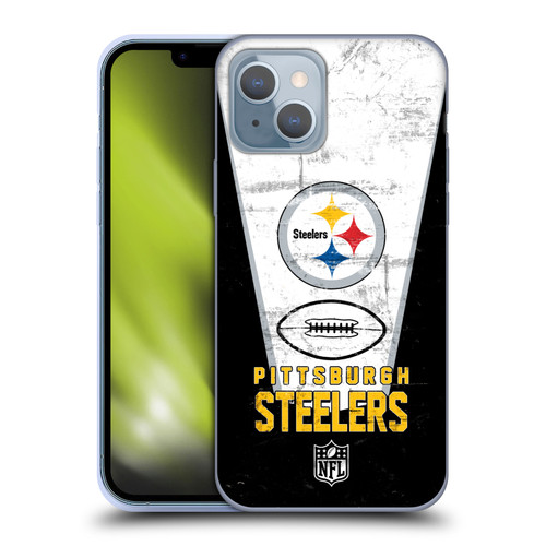 NFL Pittsburgh Steelers Logo Art Banner Soft Gel Case for Apple iPhone 14